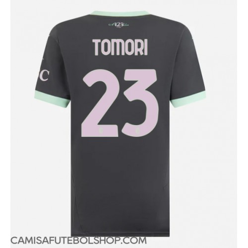 Camisa de time de futebol AC Milan Fikayo Tomori #23 Replicas 3º Equipamento Feminina 2024-25 Manga Curta